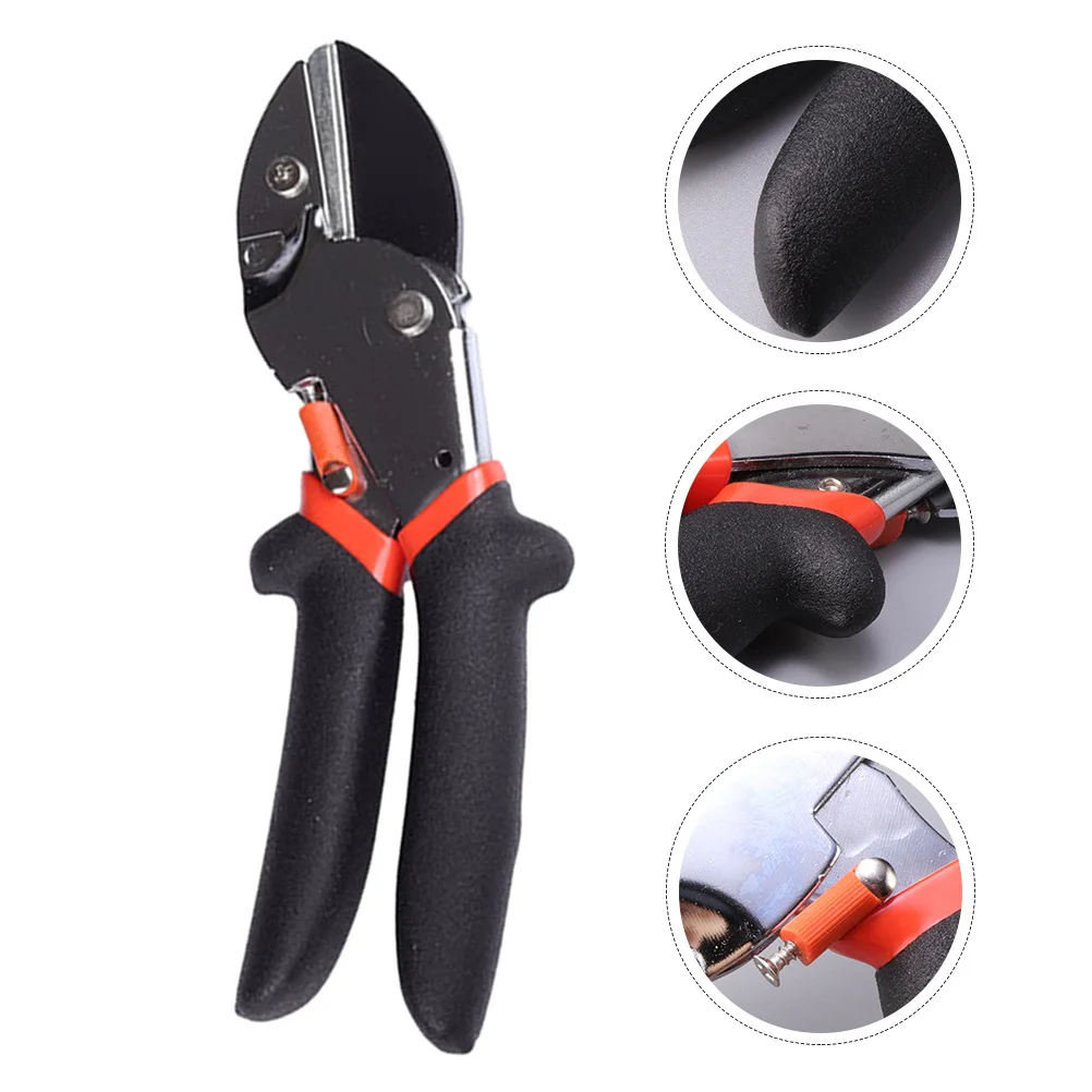 

1Pcs Garden Pruning Shear Durable Stainless Steel Nonslip Handle Easy Operate Trimming Scissor Tool Supplies Black