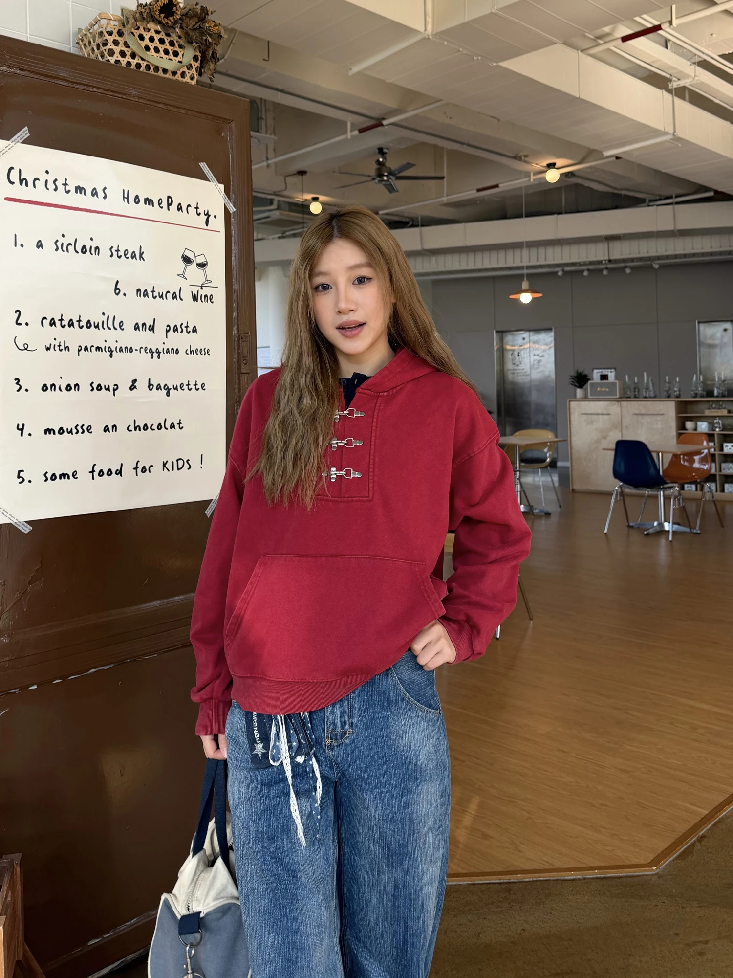 

Винтажная толстовка Waed с принтом лобстера, осенне-зимняя, утепленная, красная, новая, в американском стиле, для мужчин и женщин