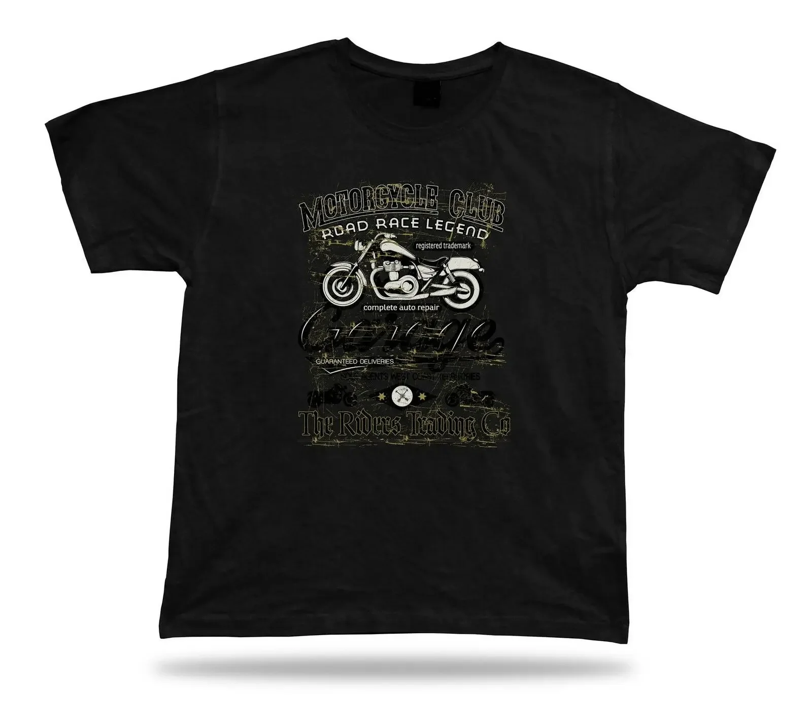 

Vintage Motorcycle Club Road Race Legend Poster Motorcyclist Gift T-Shirt. Summer Cotton Short Sleeve O-Neck Mens T Shirt New