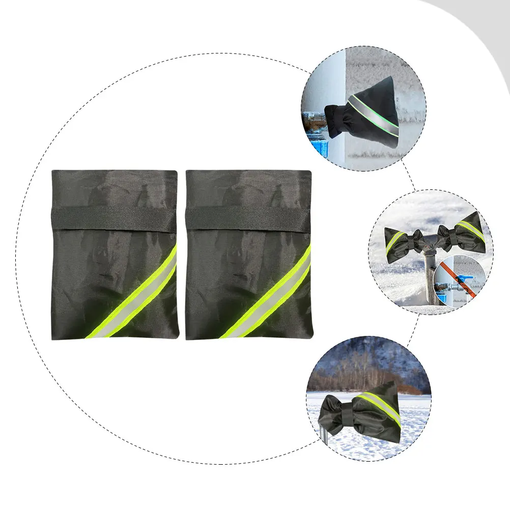 

2Pcs Winter Outdoor Faucet Cover Anti-Frost Tap Protection Easy Install No Tools Required Anti-Freeze Outdoor Faucet Cover