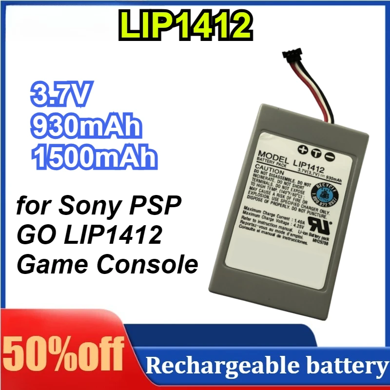 

LIP1412 930mAh 1500mAh High Capacity Battery for Sony PSP GO LIP1412 Game Console Battery