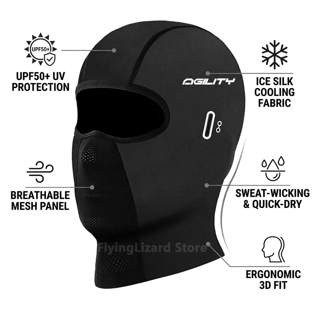 For Kymco Agility S 50 125 150 200 300 350 50 4t 16+ City 50 125 Balaclava Winter Warm Summer Cool Sun Protection Cycling Hat view 4