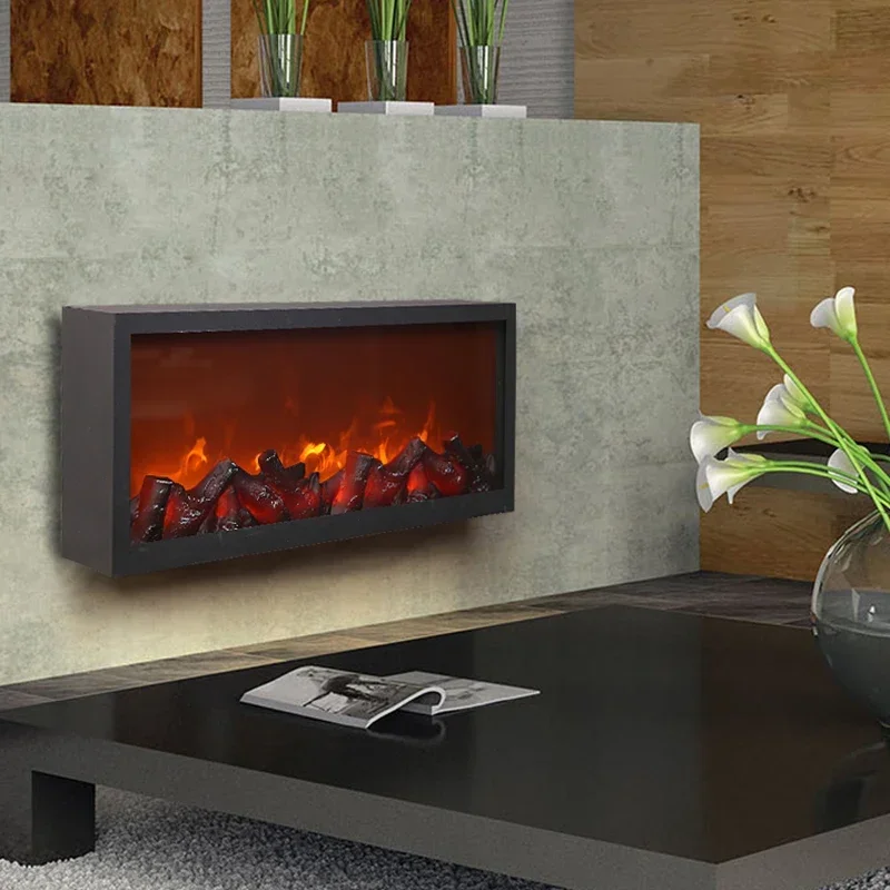 Nordic americano criativo decorativo lareira retro sala de estar jantar parede pendurado chama eletrônica decoração para casa arte