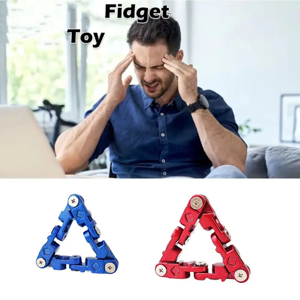 

Aluminum Alloy Infinite Flip Chain Fidget Toys Flexibility Unlimited Flip Metal Chain Flippable Toy Interesting Manual