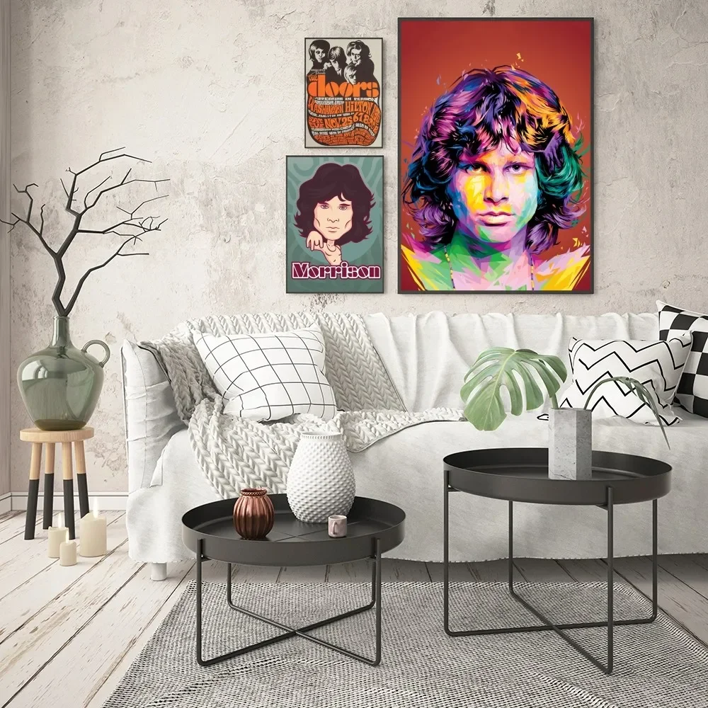 1pc The Doors Jim Morrison Poster Good Quality Prints And Posters Vintage Room Home Bar Cafe Decor Aesthetic Art Wall Painting