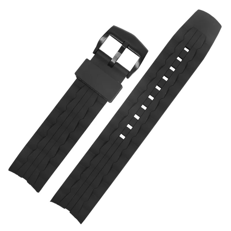 

Rubber Watch Band For CASIO EDIFICE Series EF-550d / PB EF-523 Black Silicone Bracelet Men's Watch Strap 22mm