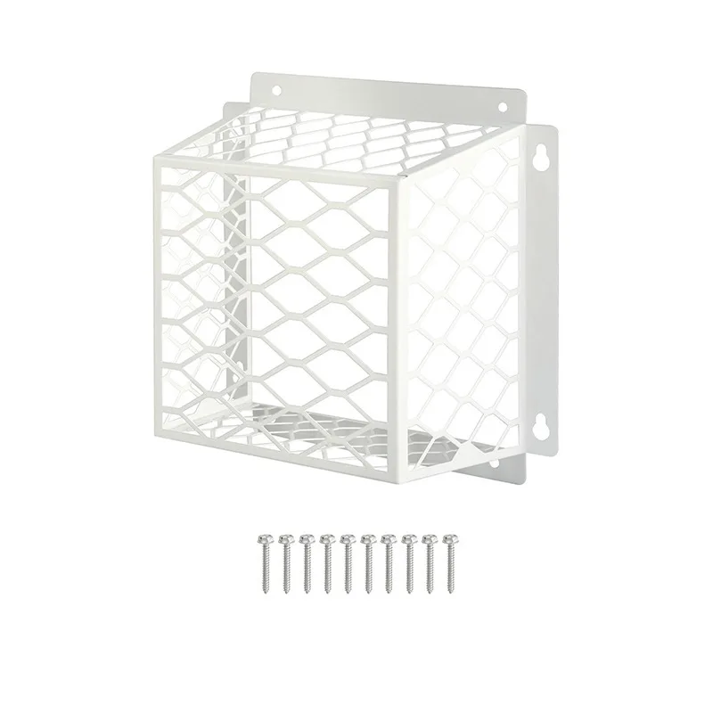 White Steel Dryer For Vent Cover for Outdoor Use - 7 x 7 x 5 Inches Rust Resistant Fits Standard 3 to 4 For Vent Sizes