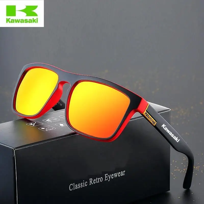 Kawasaki polarized sunglasses for men and women, driving sunglasses, cycling sunglasses, classic travel UV400 glasses