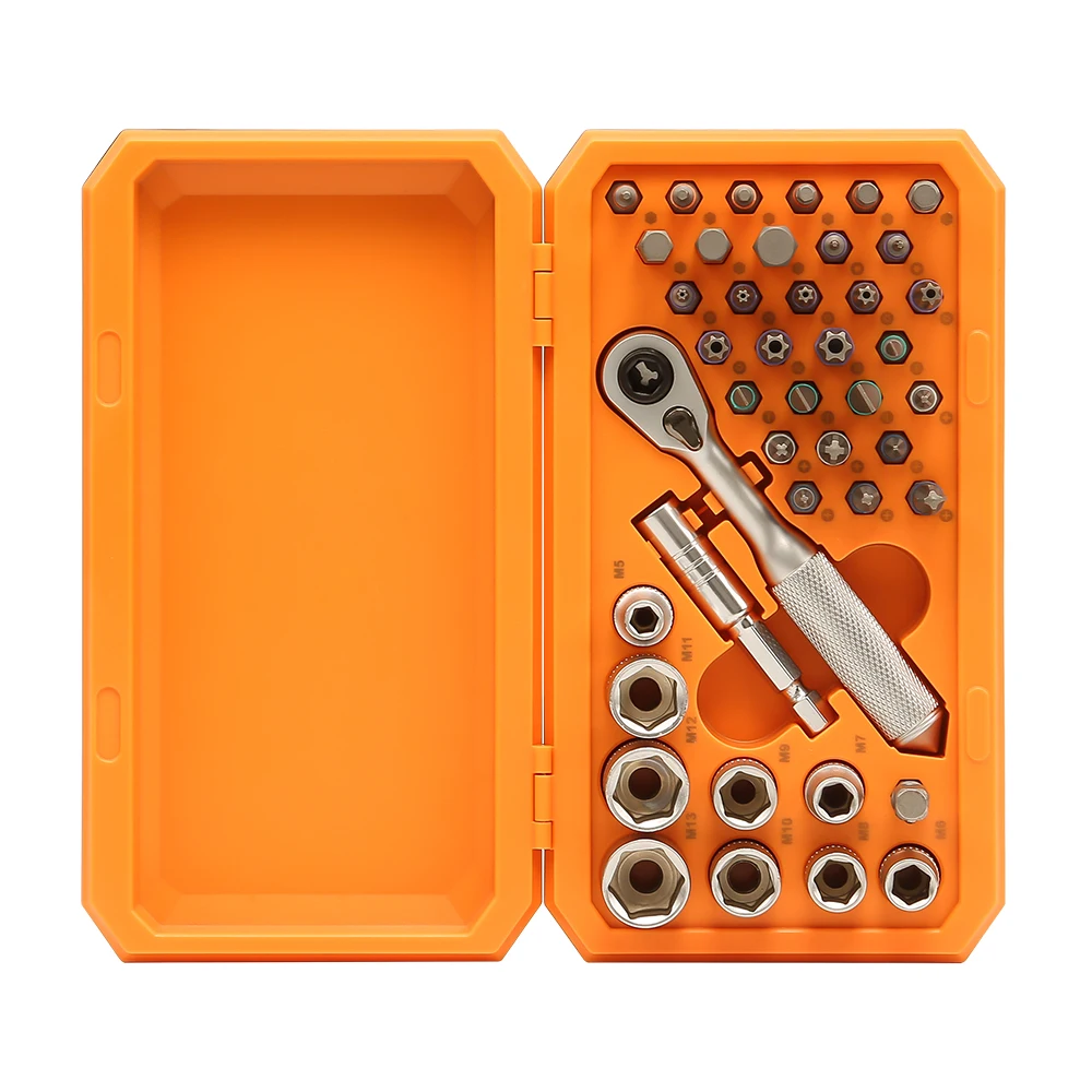 

Screwdriver Set, 42 In 1 Socket Wrench Kit, Magnetic Small Ratchet Screwdriver, 1/4 Inch Drive Socket, 72 Tooth Torque Wrench