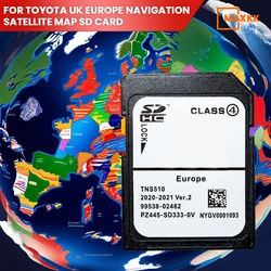 Latest Version For Toyota Ver.2 TNS510 Navigation SD Card Satellite Maps 2020-2021 GPS SD Card UK & Europe