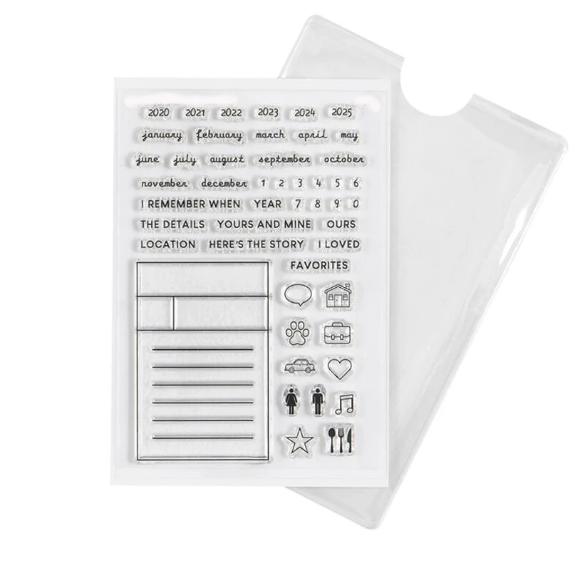 ZFPARTY New shop Transparent Clear Silicone Stamps for DIY Scrapbooking/Card Making/Kids Crafts Fun Decoration Supplies