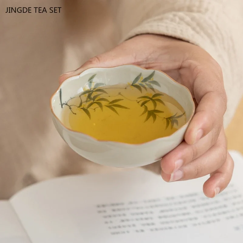 كوب صيني من السيراميك المطلي يدويًا ، كوب شاي من البولي يوريثان للاستخدام المنزلي ، تذكار زوج من الأكواب للرجال والنساء