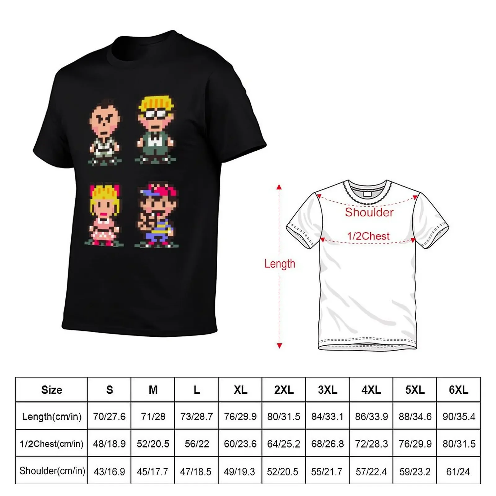 Earthbound (Mother 2) Quartet T-Shirt basketball graphic tees anime stuff essential t shirt outfits for men