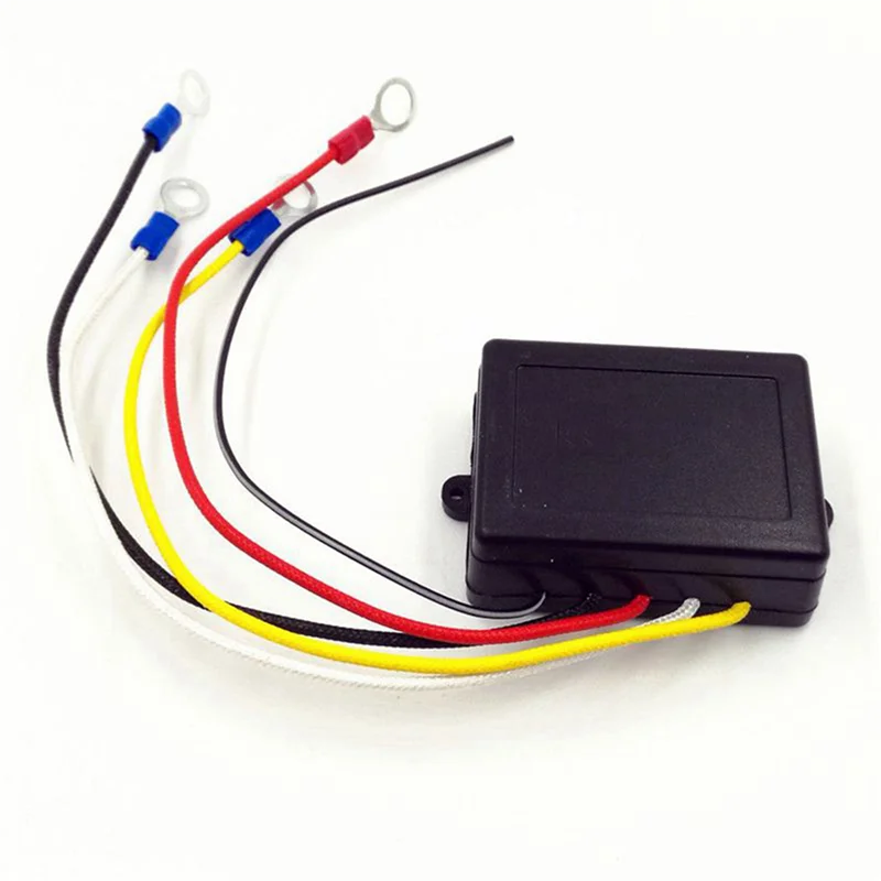 A50I 3X Remote Kontrol Nirkabel untuk Derek Listrik dengan Set Transmitter Manual 12V 24V Kit Kendaraan Truk ATV untuk Trailer