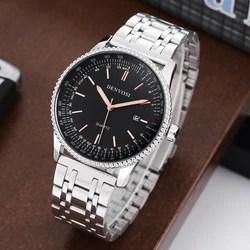 Casual Fashion Waterproof Quartz Luminous Men's Watch Dial With Diamond Embellished Exquisite Charm