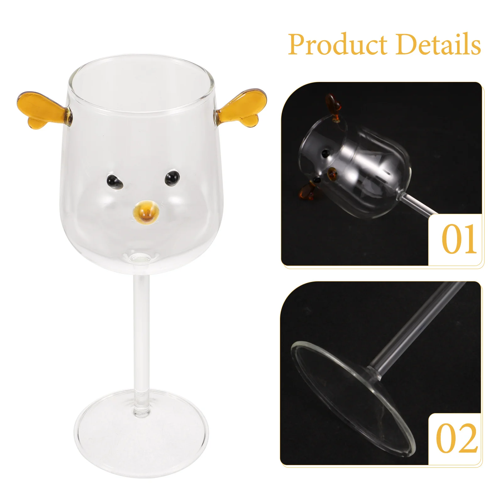 

Cartoon Glass Drinking Cup Clear Temper Resistant Stable Safe for Home Restaurant Bar Coffee Shop Water Tea Juice Cocktail