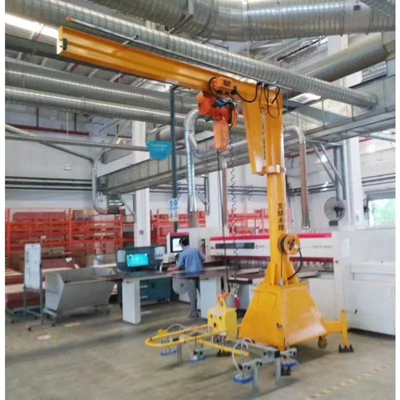 Widely Use 360 Degree Rotation 0.5 Ton 5 Ton Movable Lift Jib Crane with Electric Chain Hoist Lifting