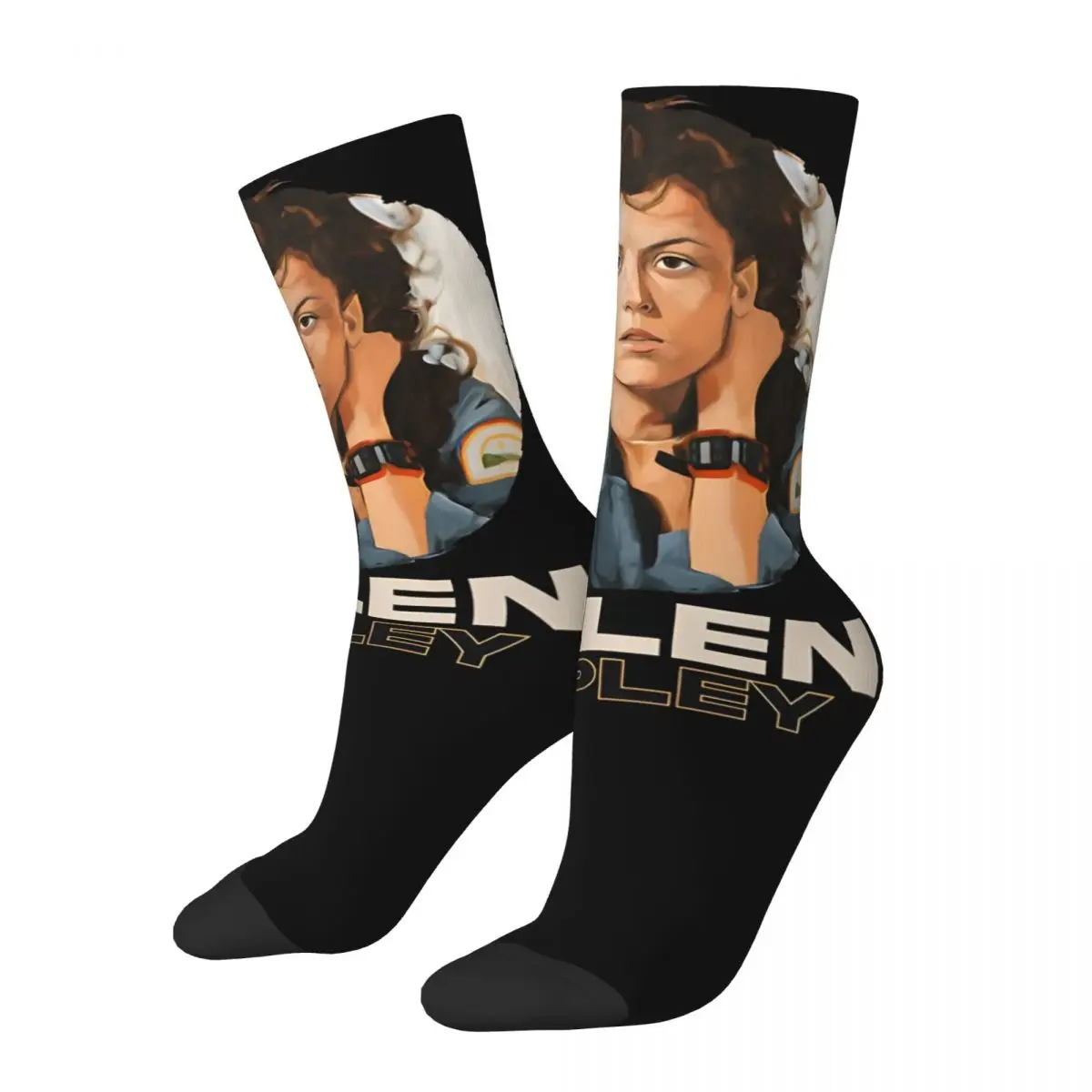 Terrific Men's Socks Retro Harajuku Ellen Ripley Street Style Novelty Casual Crew Sock