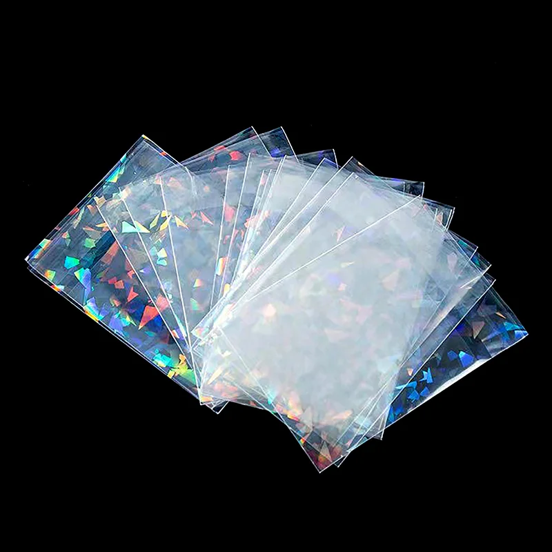 

πρέπειCC33 Otra100 шт. Торговая лазерная карта Пленка Рукав Прозрачный 65*65 мм 70*70 мм Защитная папка для игр Yugioh Чехол для бейсбольной карты Держатель