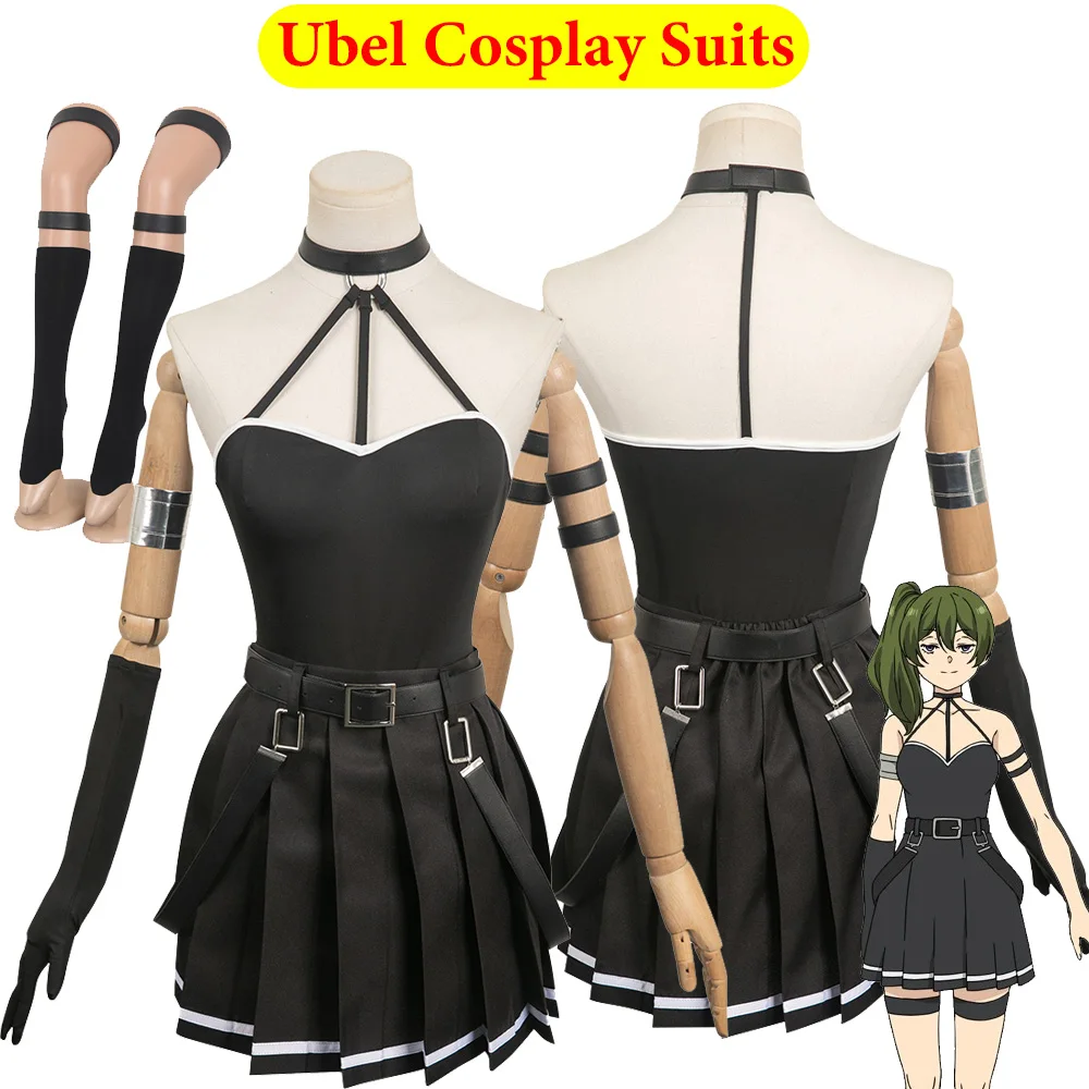 

Ubel Cosplay Black Dress Stockings Anime Sousou of Frieren Costume Fantasia Clothing Women Outfits Halloween Carnival Party Suit