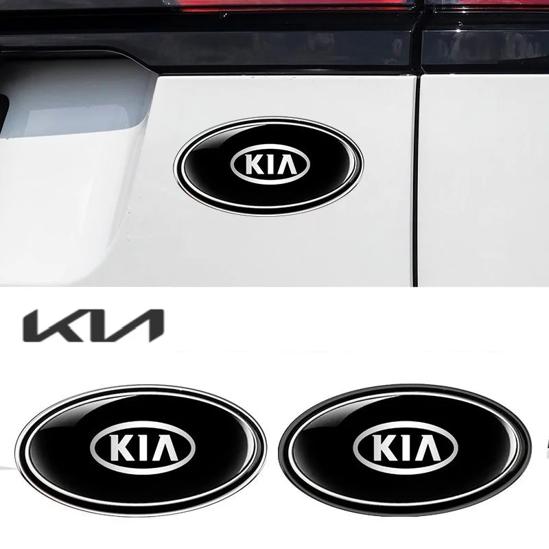 

Metal Car Badge Sticker Rear Tail Trunk Side Body Emblem For KIA Rio Ceed Sportage Cerato Sorento Picanto Car logo Accessories