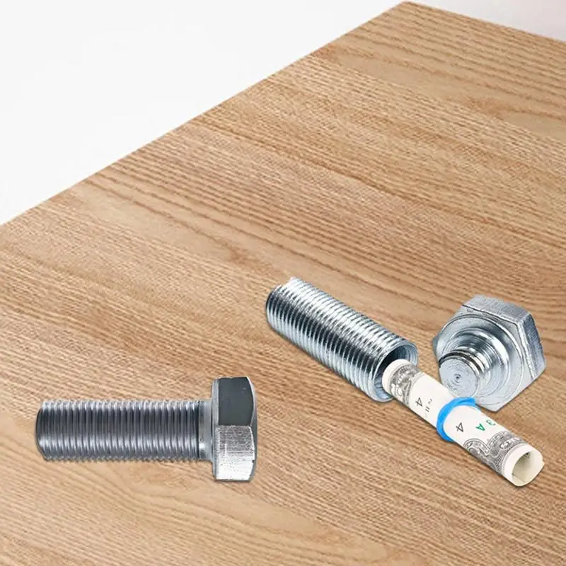 Screw Diversion Box Fake Bolt Diversion Safe Storage Box Inconspicuous Secret Case Containers For Traveling Attending Festivals