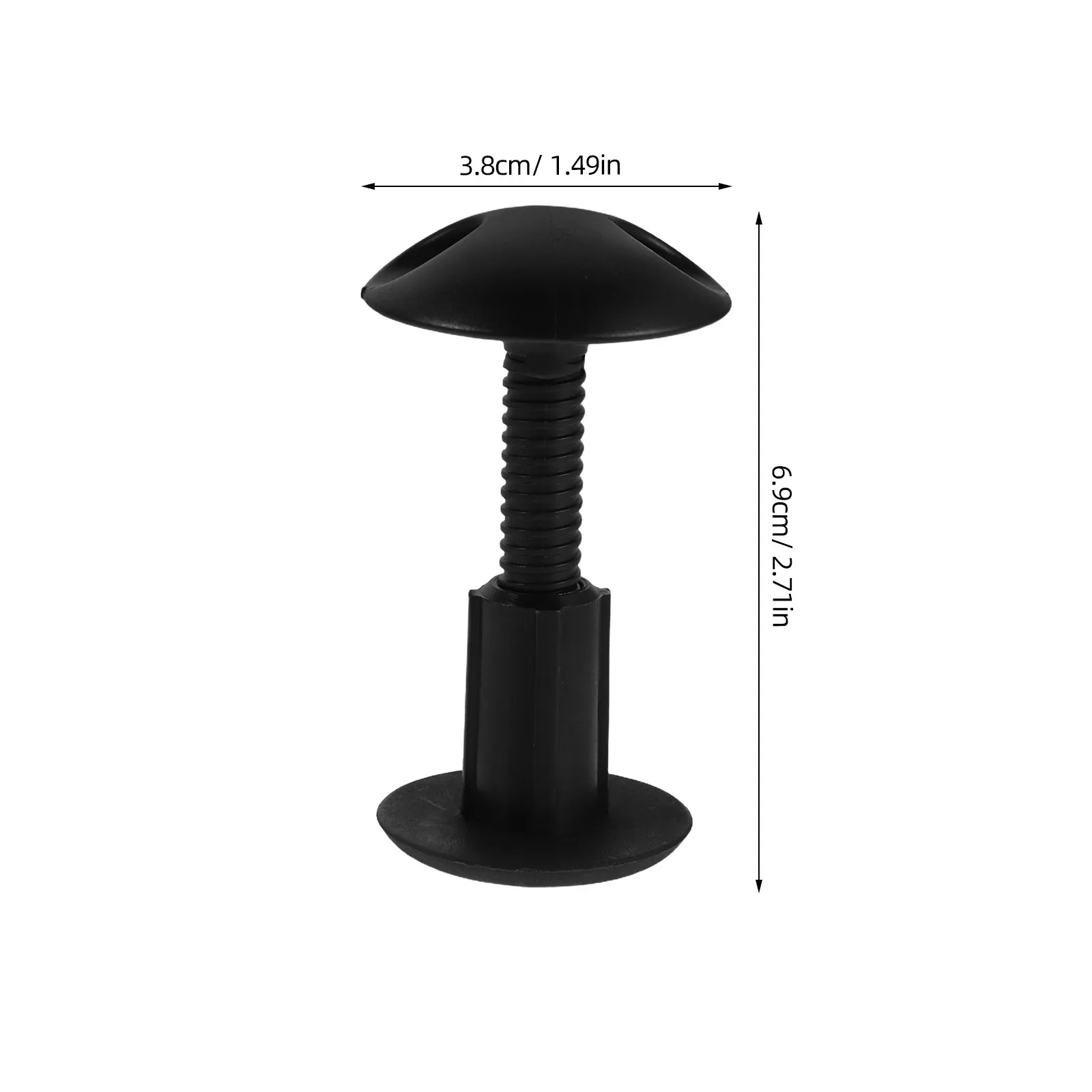 قطعتان من قابس لوح التزلج الناعم - مرساة مقود بلاستيكية أنيقة مع رأس مستدير مريح لتركيب مقود الجسم وموثوق