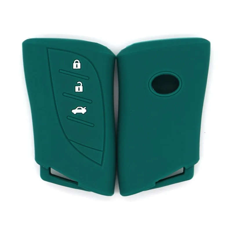 حافظة مفاتيح سيارة من السيليكون لكزس الجديد - إصدار مفتاح ذكي بـ 3 أزرار، غطاء واقٍ، مضاد للخدش ومتين للسيارات