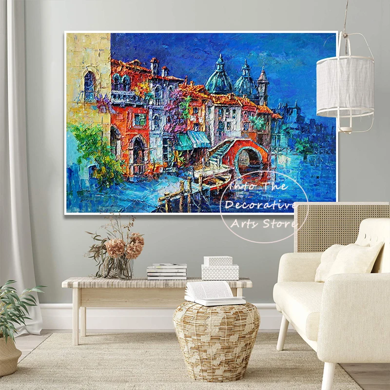 Colorful Italy Positano Venice Travel Landscape Posters and Canvas Printing Modern Wall Art Picture for Living Room Home Decor