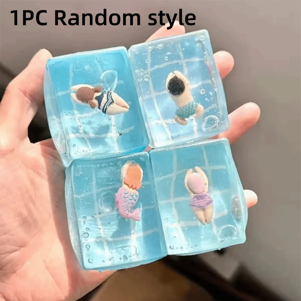 TPR Swimming Pool Soft Squeeze Slow Rebound Soft Texture Pool Squeeze Random Style Antistress Feature Squeeze Fidget