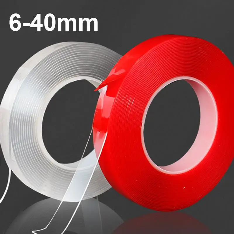 3Meter Extra Strong Double Sided Tape 0.1mm Thick For Home Bathroom Kitchen Traceless Non-Slip Transparent Waterproof Adhesive