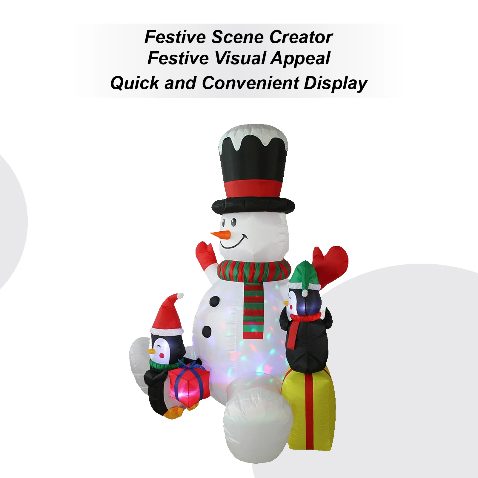 

Inflatable Christmas Decorations 7ft Waterproof Lighting Decor Christmas Inflatable Snowman For Family Friends Indoor Outdoor