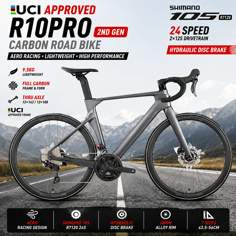 UCI 승인 R10pro 2세대 카본 로드 자전거 70 - Carbon Bike Frame 리뷰 및 가격