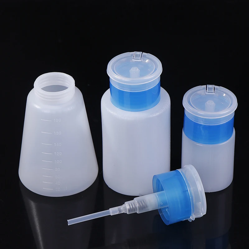 Liquid Alcohol Bottle Plastic Solution Dispenser Leak-proof 50ML 180ML High Volume Container For PCB Motherboard Cleaning