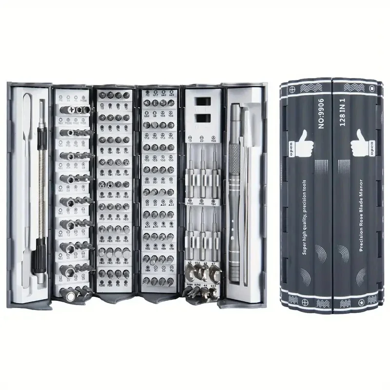 128 128 in 1 Precision Screwdriver Set Magnetic Phillips Torx Screw Driver Bits Professional Electronic Repair Tool Set