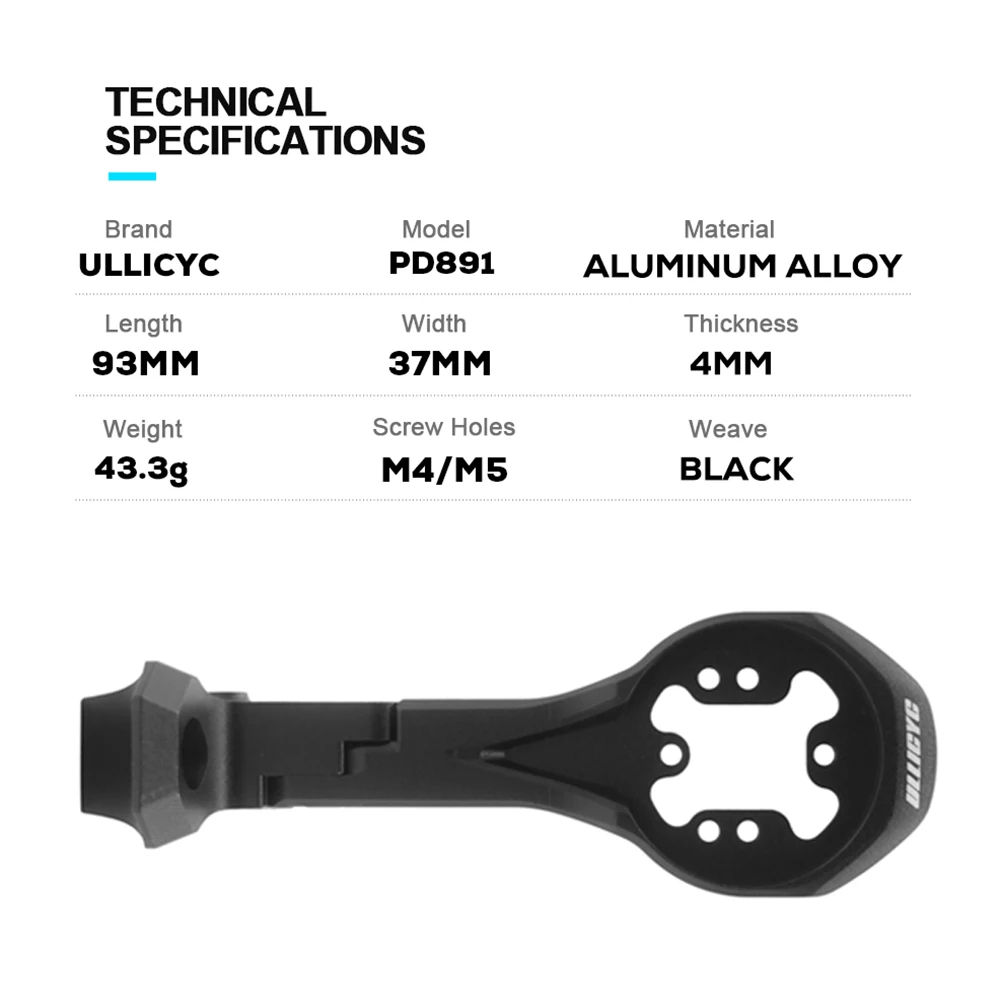 For SL8 Rapide Integrated Handlebar Computer Mount Compatible With Gopro/GPS/Garmin/Bryton/Wahoo Aluminum Alloy