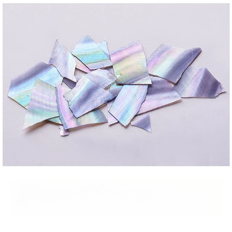 1Pc Japanese Colorful Abalone Shell Flakes, Natural Broken Shell Slices Ornaments for DIY Nail Art Decoration
