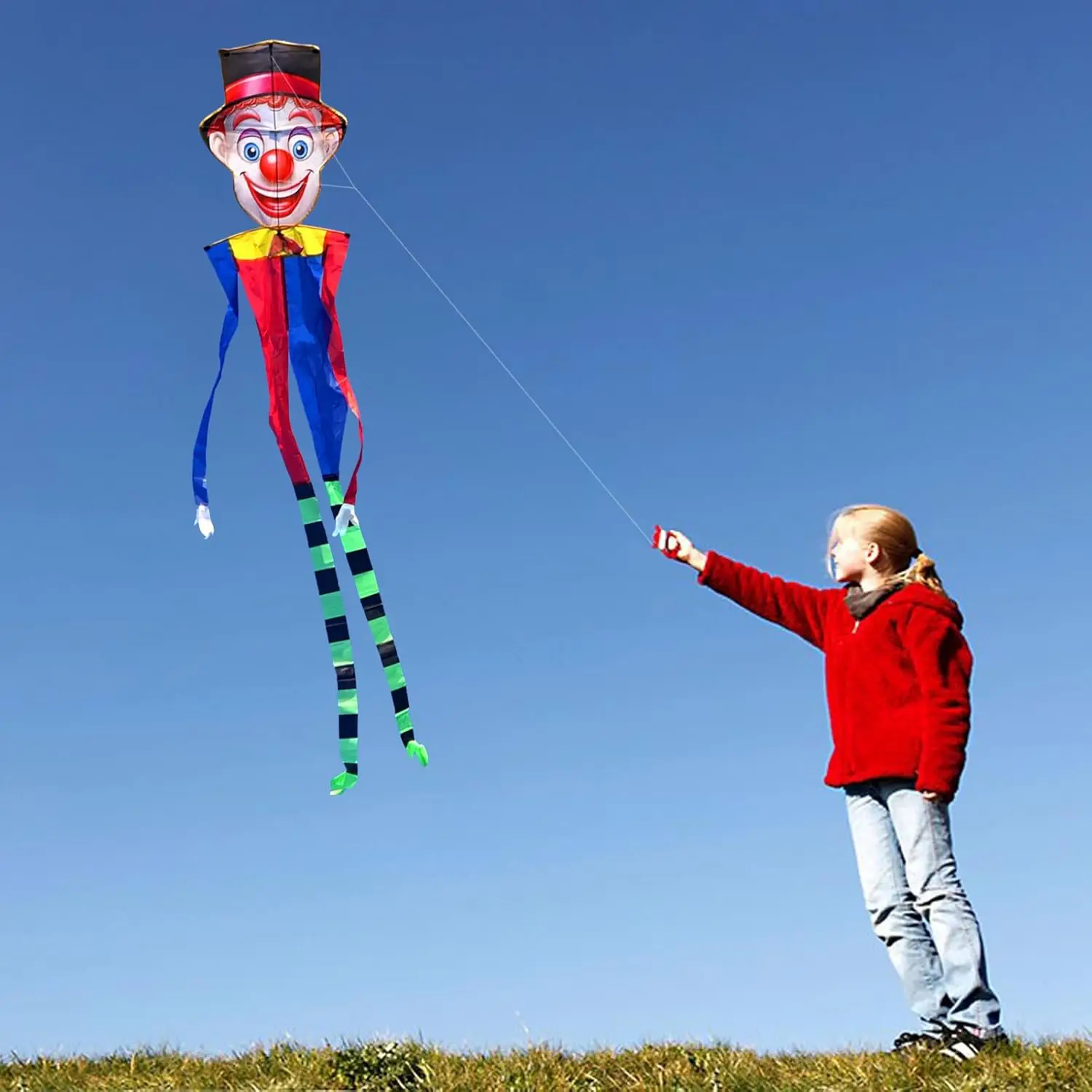 Nouveau Cerf-volant de ligne unique de puissance de 124 pouces de Sports de plein air pour débutant avec la poignée et la ficelle bon vol