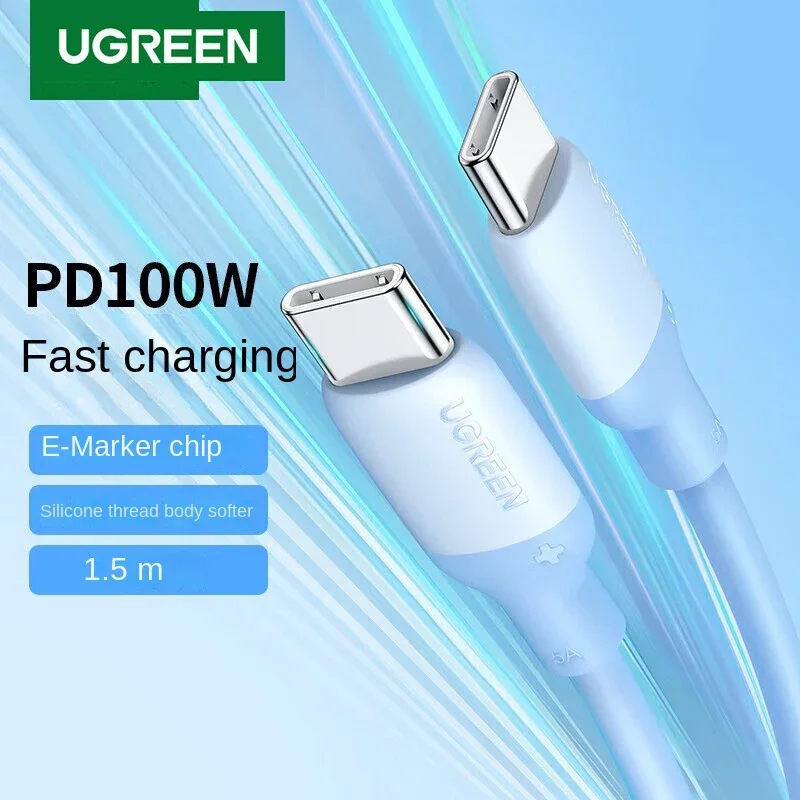 Ugreen USB C to USB C Cable PD Fast charger short 25cm 50cm 1m 1.5m 2m USB Type C Cable For Apple xiaomi huawei Samsung Notebook