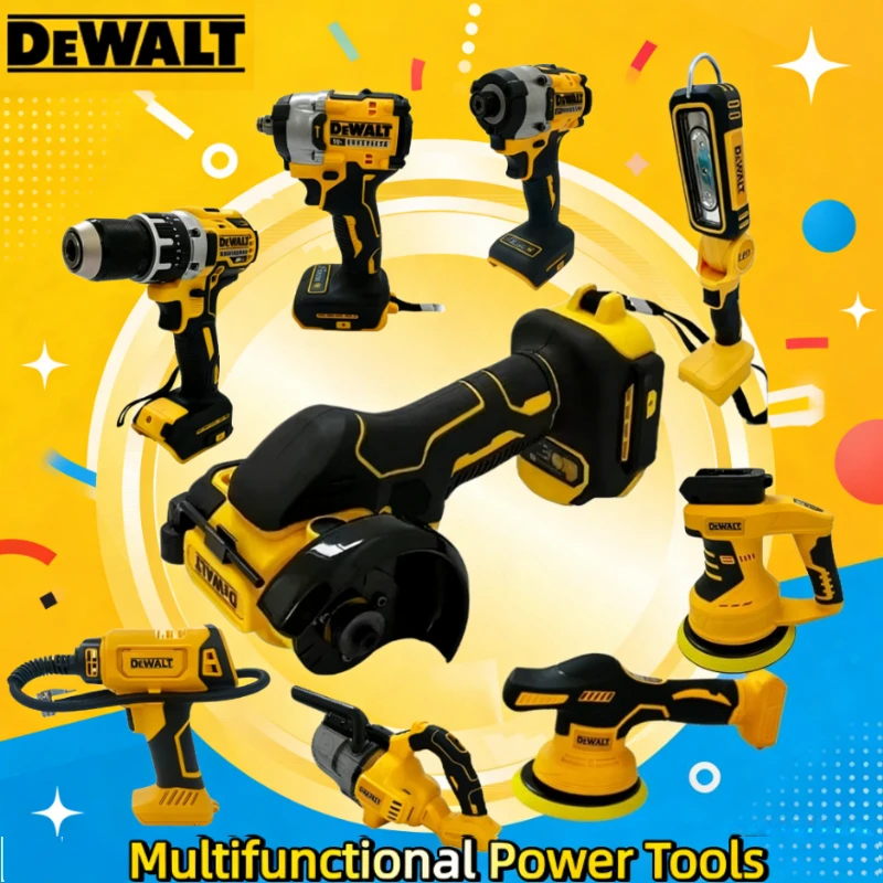 dewalt-multifunctional-cordless-brushless-angle-grinder-cutter-electric-wrench-polisher-air-pump-heat-gun-power-tools