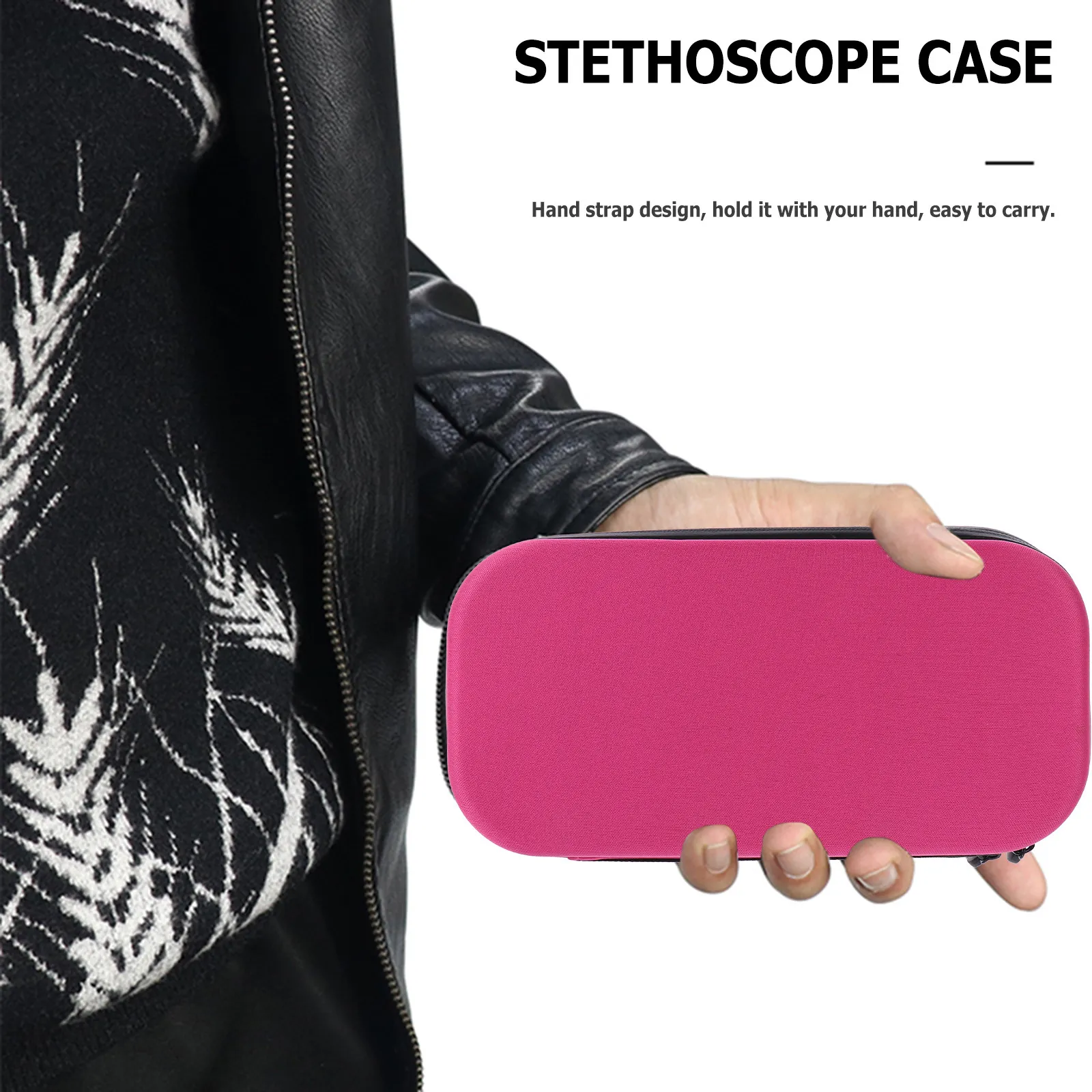Portable Stethoscope Bag Auscultator Storage Case Rugged Eva Construction Scratch Proof Stain Resistant Travel Hard Shell Box