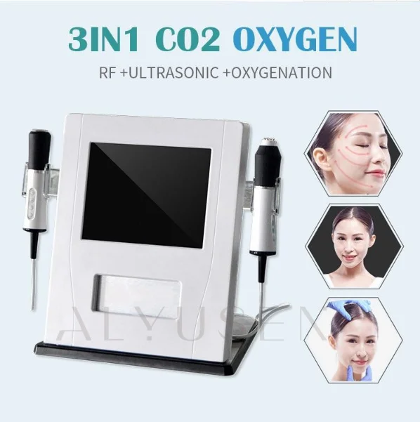 Alysuen Newest 3 In 1 CO2 Bubble Hydra Beauty Oxygenation Facial CO2 Oxygen Machine EnoRevive For Beauty Salon Equipment