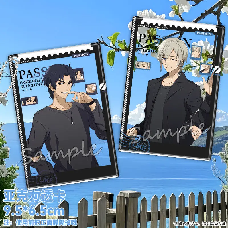 アニメ終わりのセラフ百夜ミカエラコスプレ写真小道具 Diy 漫画新アクリル透明カードカードクリスマスギフト