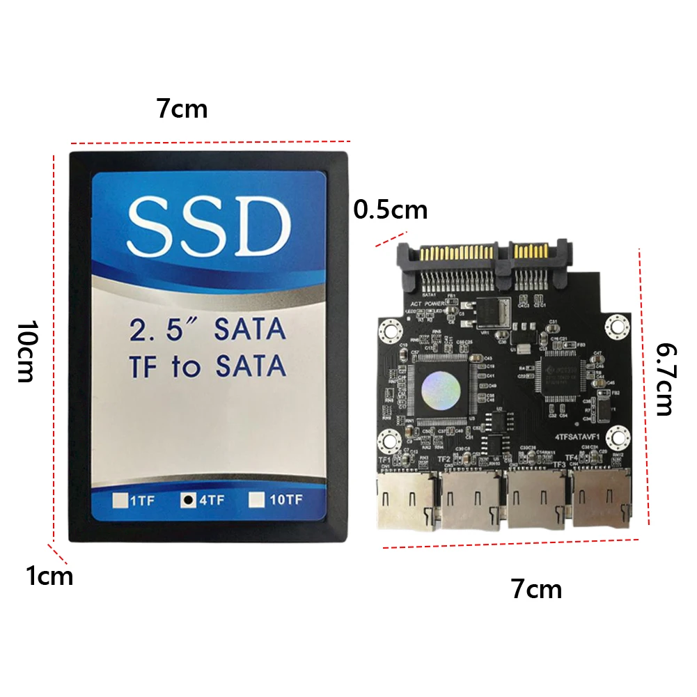 4-Port SSD Industrial Embedded Memory Module Stable Transmit Self-Made SSD Solid State Drive 2.5 Inch Pos Terminal Optimization