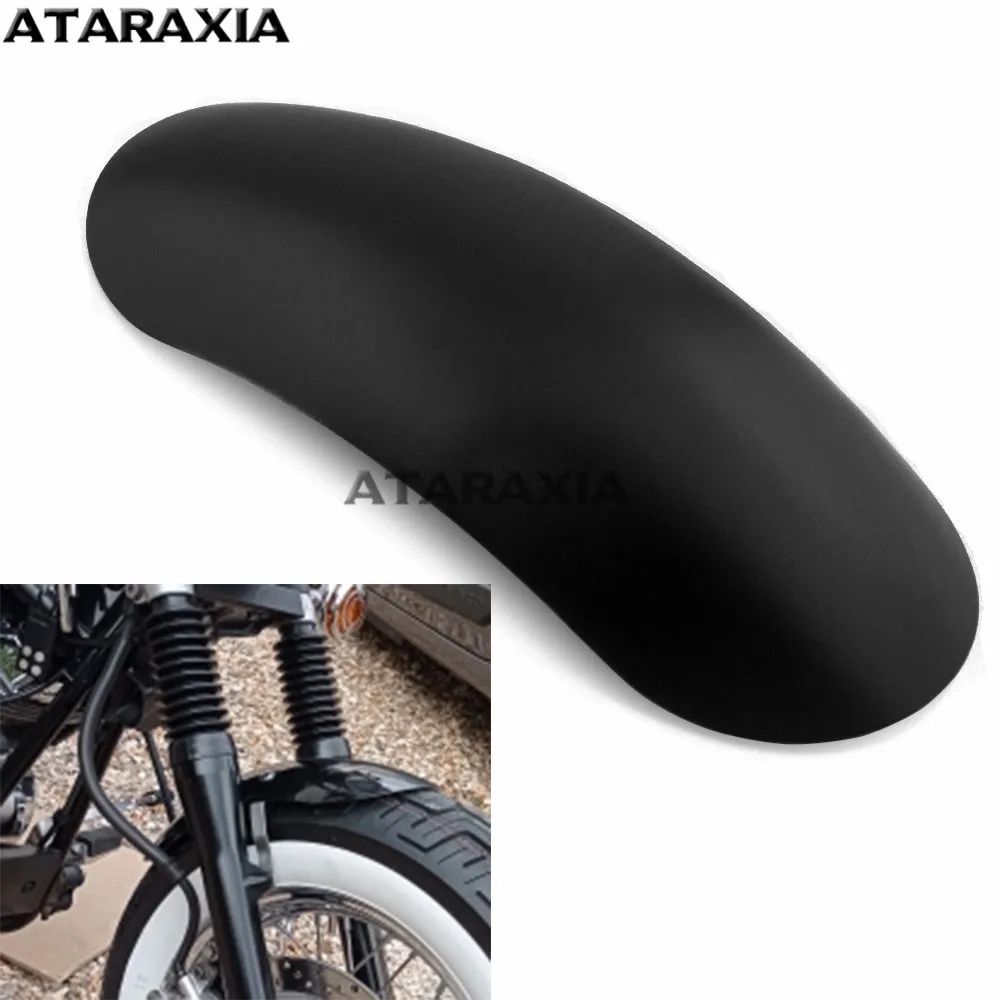 Motorcycle Aluminum Black Unpainted Long Short Front Mudguard Fender Mud Guard Extender Custom For Harley Touring Chopper Bobber