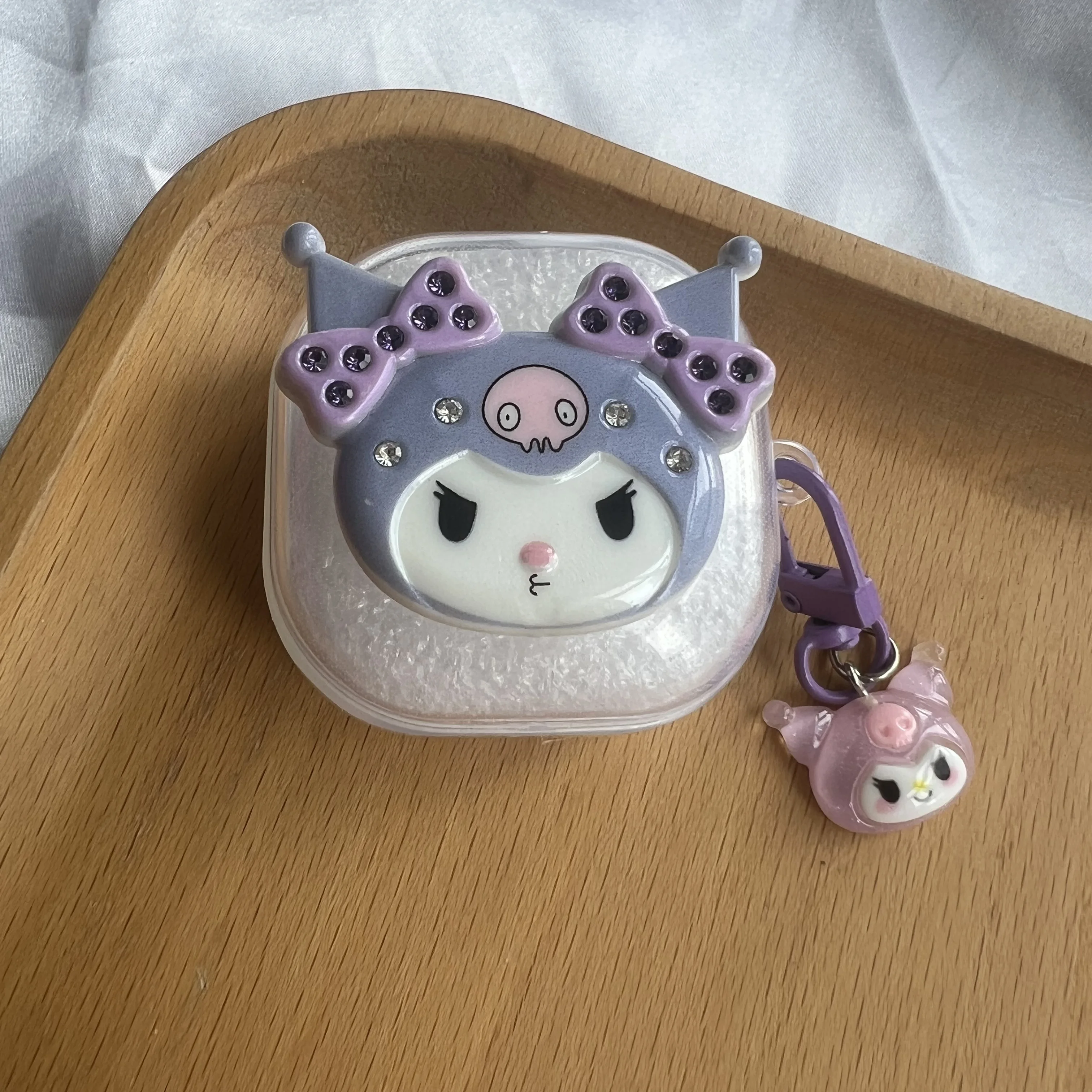 حافظة سماعة أذن كيتي لطيفة لهاتف Galaxy Buds Live / FE / Live /2pro سماعات أذن بلوتوث من البولي يوريثان غطاء حماية مع حلقة مفاتيح #2