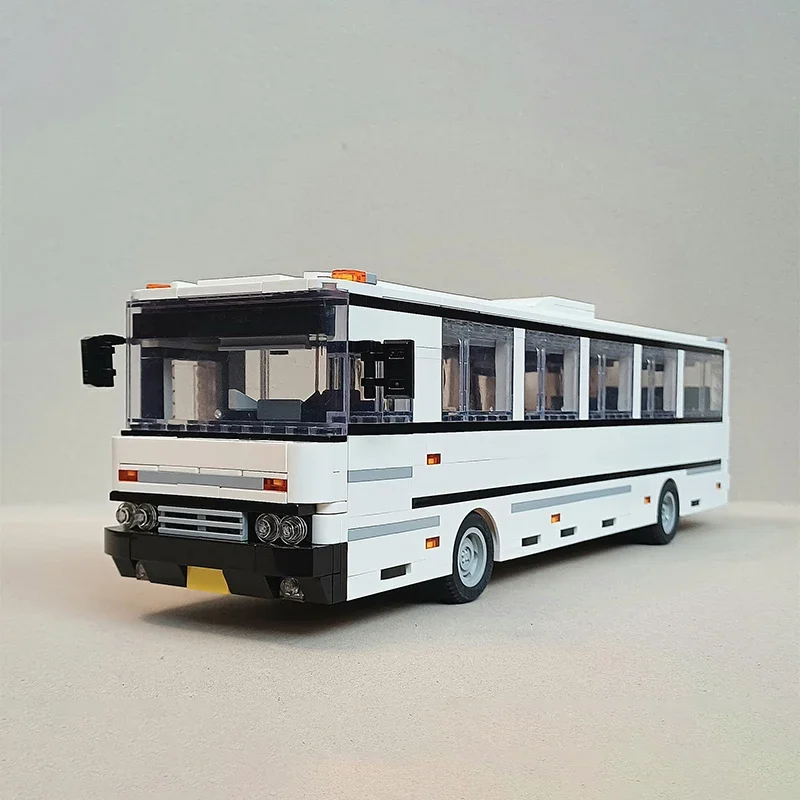 Modèle de voiture de ville en briques de construction MOC pour enfants, champions de vitesse, bus modulaire, cadeaux technologiques, assemblage de vacances, jouets imbibés, 256, 22V, 1