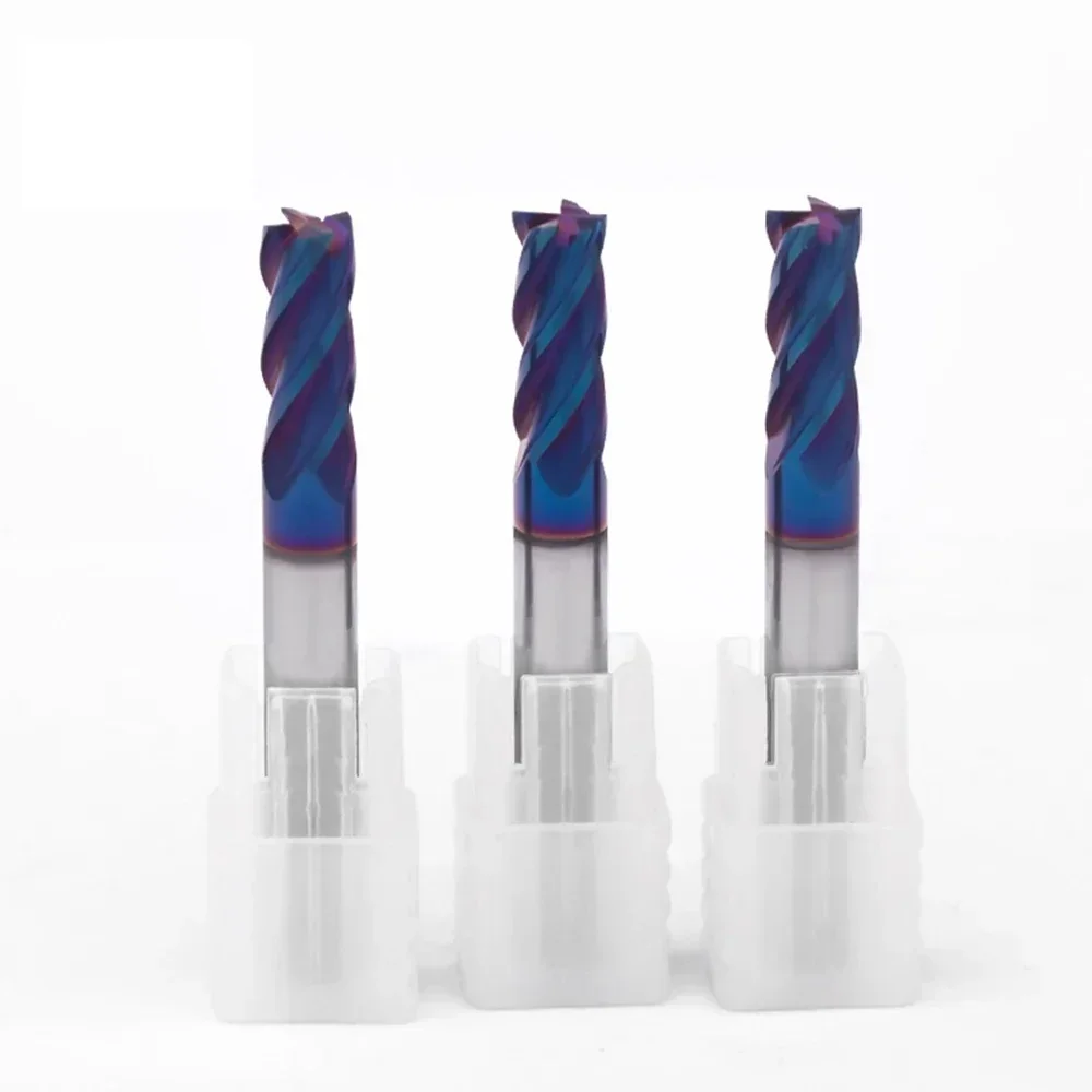 Cortador de fresado con revestimiento de aleación, herramienta de acero de tungsteno, mecanizado Cnc, Hrc65, Kit de fresadora