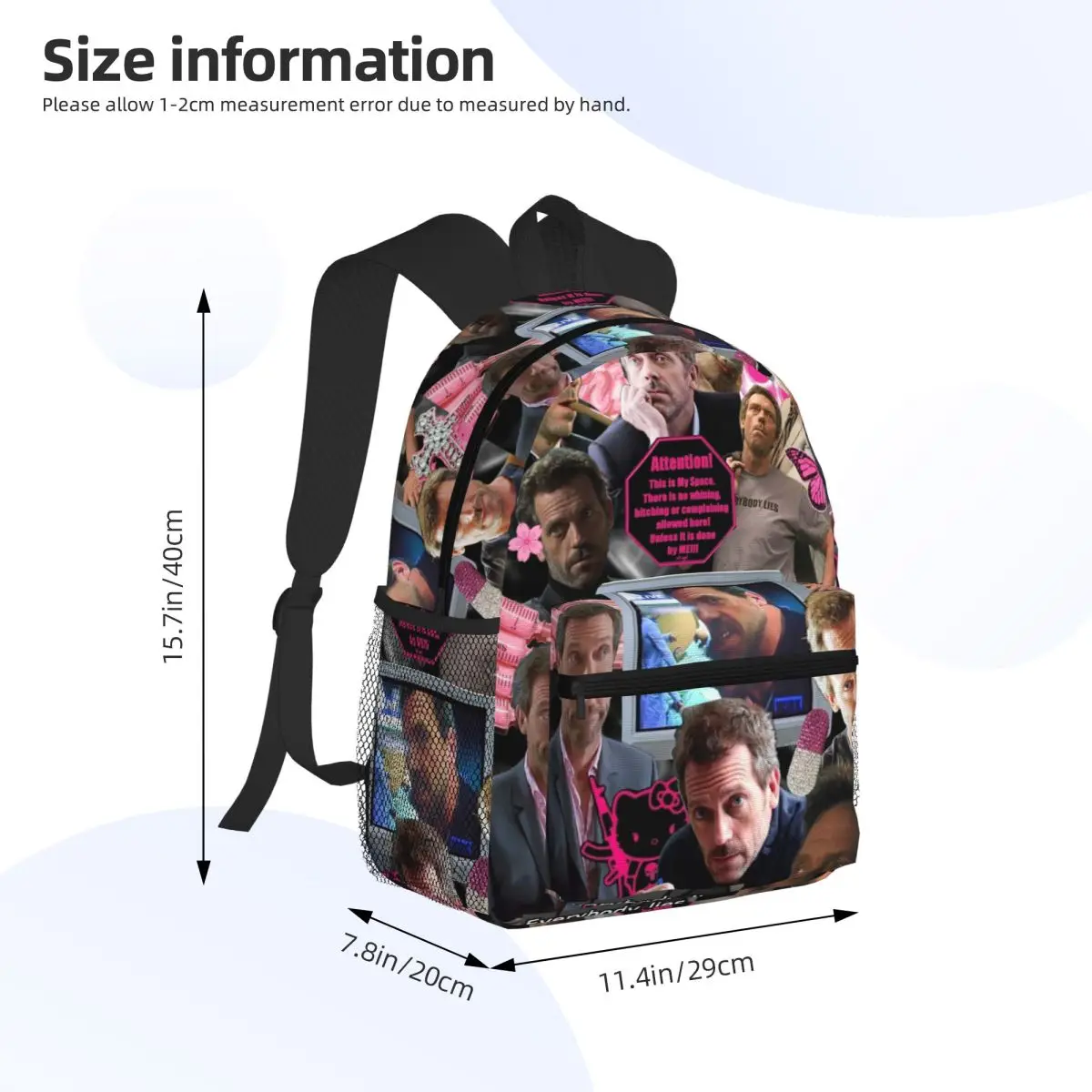 حقيبة ظهر مدرسية للطلاب من دكتور جريجوري هاوس تومورولاند، حقيبة ظهر للمشي لمسافات طويلة والسفر للأولاد والبنات، حقائب كتف #3