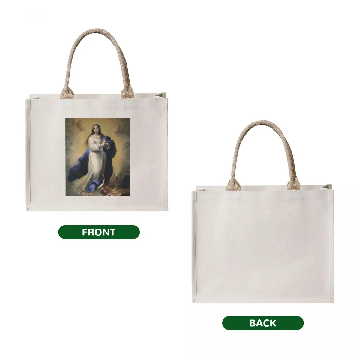 Immaculate Conception by Murilo 1660 Tote Bag Shopper handbag supermarket folding bag Handbags